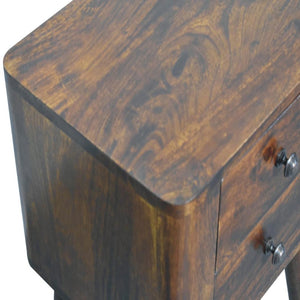 Bera Bedside Table | Solid Mango Wood | Compact Storage