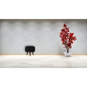 Black Velvet Nordic Style Footstool | Distinctive Detail | Versatile Home Furniture