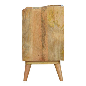 Blue Gradient Bedside Table | 3 Drawers | Solid Mango Wood