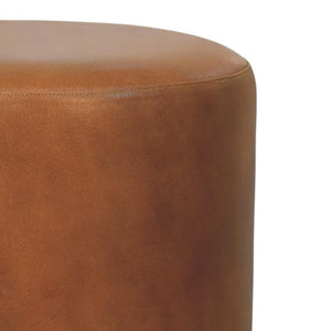 Bola Leather Stool | Leather Texture | Accent Seating