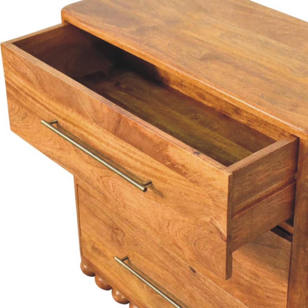 Bola Three Drawer Chest | Rounded Bedroom Storage