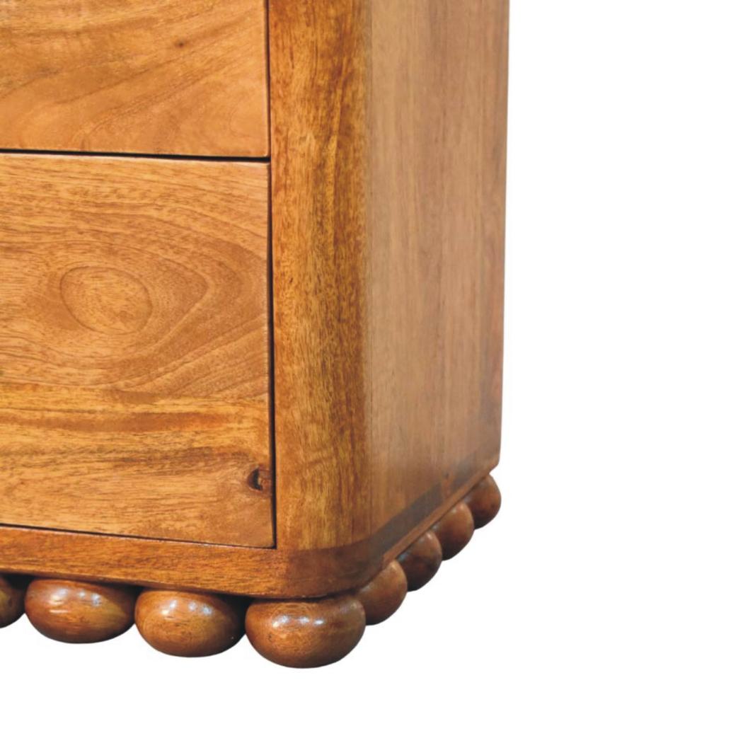 Bola Three Drawer Chest | Rounded Bedroom Storage