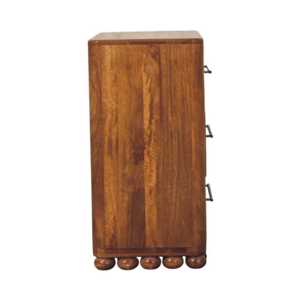 Bola Three Drawer Chest | Rounded Bedroom Storage