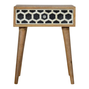 Bone Inlay Bedside Table | Distinctive Detail | Versatile Home Furniture