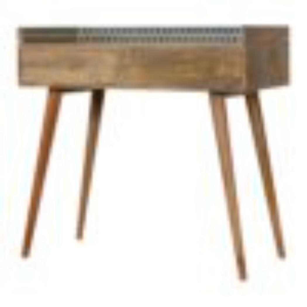 Bone Inlay Gallery Console Table | Handcrafted Pattern | Decorative Hallway Furniture