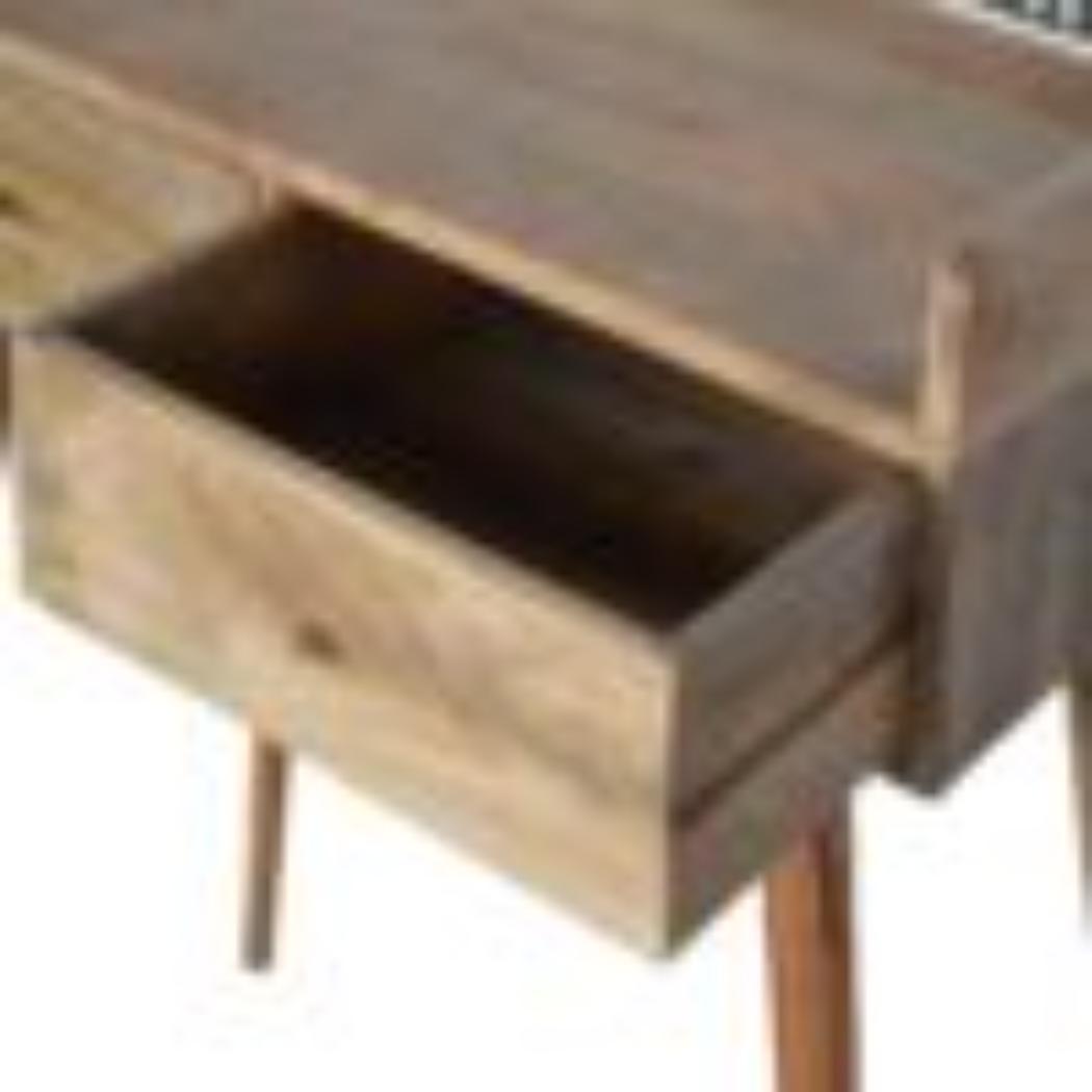 Bone Inlay Gallery Console Table | Handcrafted Pattern | Decorative Hallway Furniture