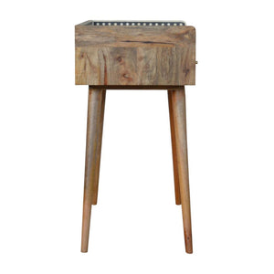Bone Inlay Gallery Console Table | Handcrafted Pattern | Decorative Hallway Furniture