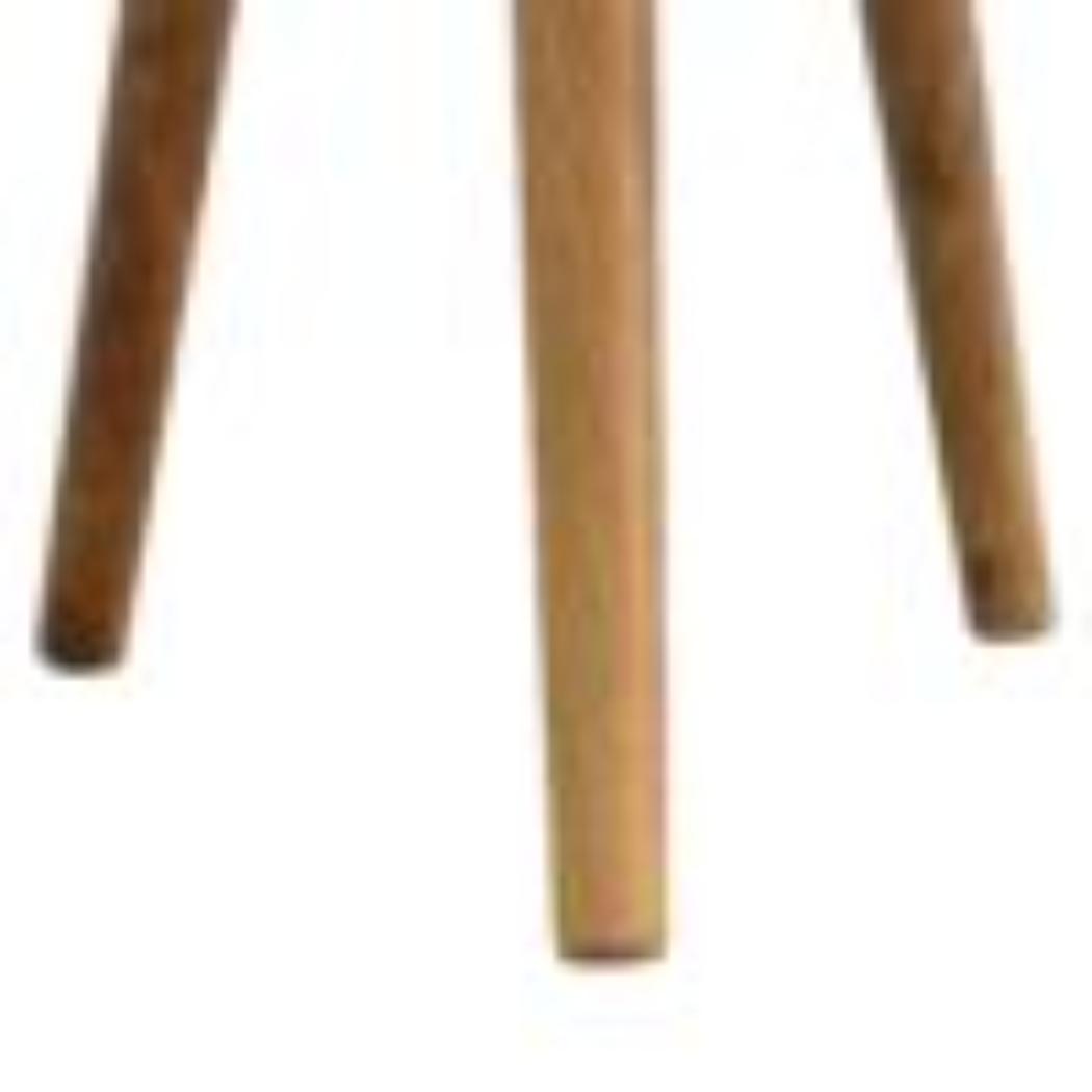 Bone Inlay Tripod Stool | Handcrafted Pattern | Three-Leg Accent Seating