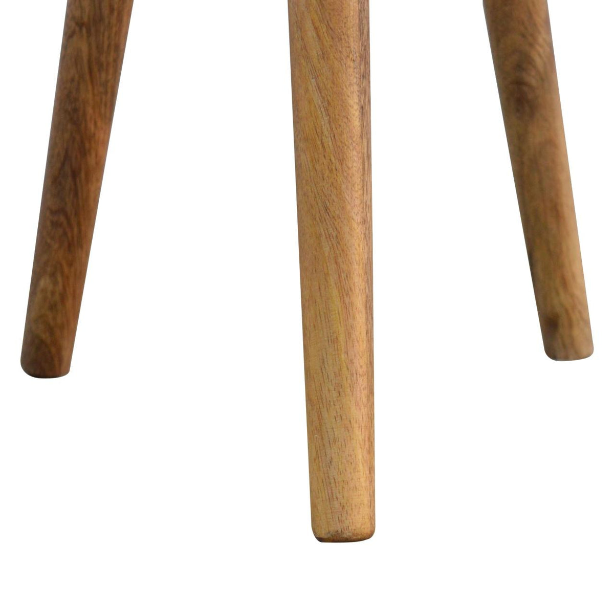 Bone Inlay Tripod Stool | Handcrafted Pattern | Three-Leg Accent Seating