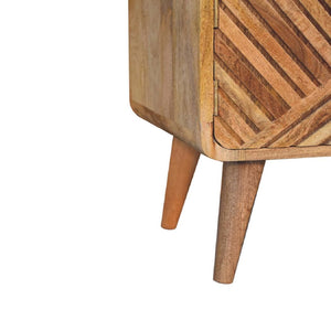 Boucle Carved Telephone Table | Cream Bouclé Upholstery | Cream | Artisan-Crafted Design