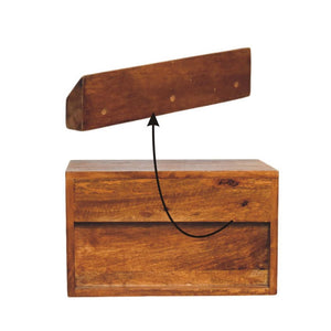 Box Frame Wall Nightstand | Minimalist Design | Space-Saving Bedroom Furniture