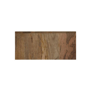 Brass Inlay Wall-Mounted Bedside Table | Solid Mango Wood | Compact Storage