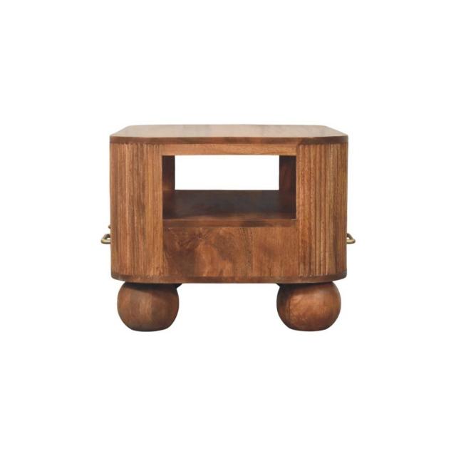 Briarwood Fluted Coffee Table | Textured Timber Living Room Table