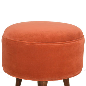 Brick Velvet Nordic Style Footstool | Distinctive Detail | Versatile Home Furniture