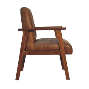 Brown Buffalo Leather Chair | Artisan-Crafted Design