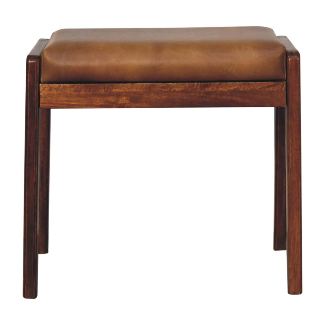 Buffalo Hallway Footstool | Compact Entryway Accent