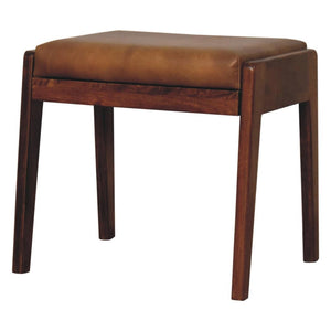 Buffalo Hallway Footstool | Compact Entryway Accent