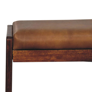 Buffalo Hallway Footstool | Compact Entryway Accent