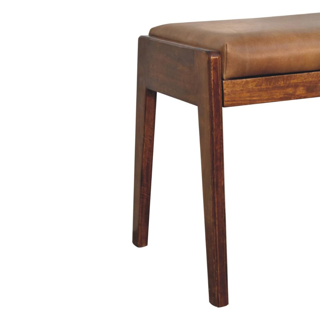 Buffalo Hallway Footstool | Compact Entryway Accent