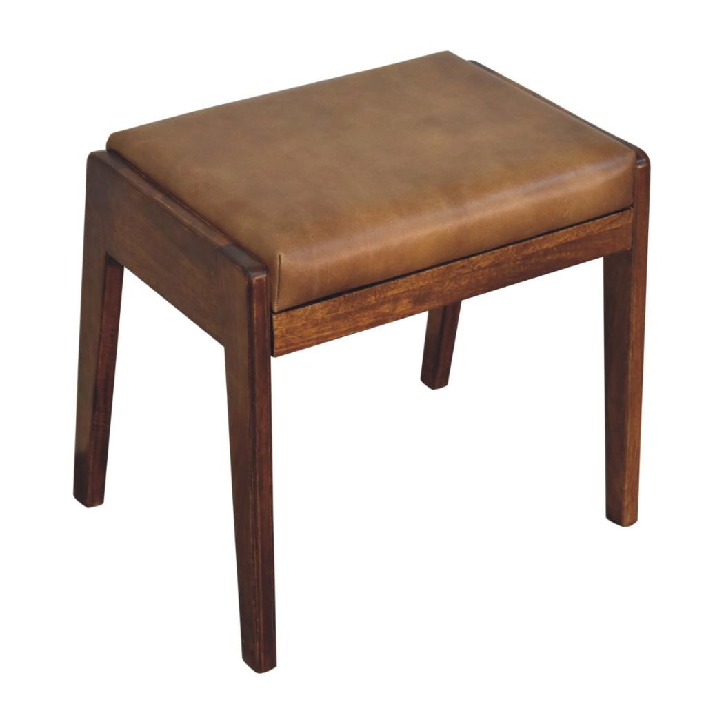 Buffalo Hallway Footstool | Compact Entryway Accent