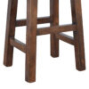 Buffalo Leather Bar Stool | Brass Detail | Statement Kitchen Seating