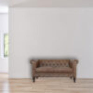 Buffalo Leather Chesterfield Chair | Solid Leather | Deep Button Upholstery | Classic Seating