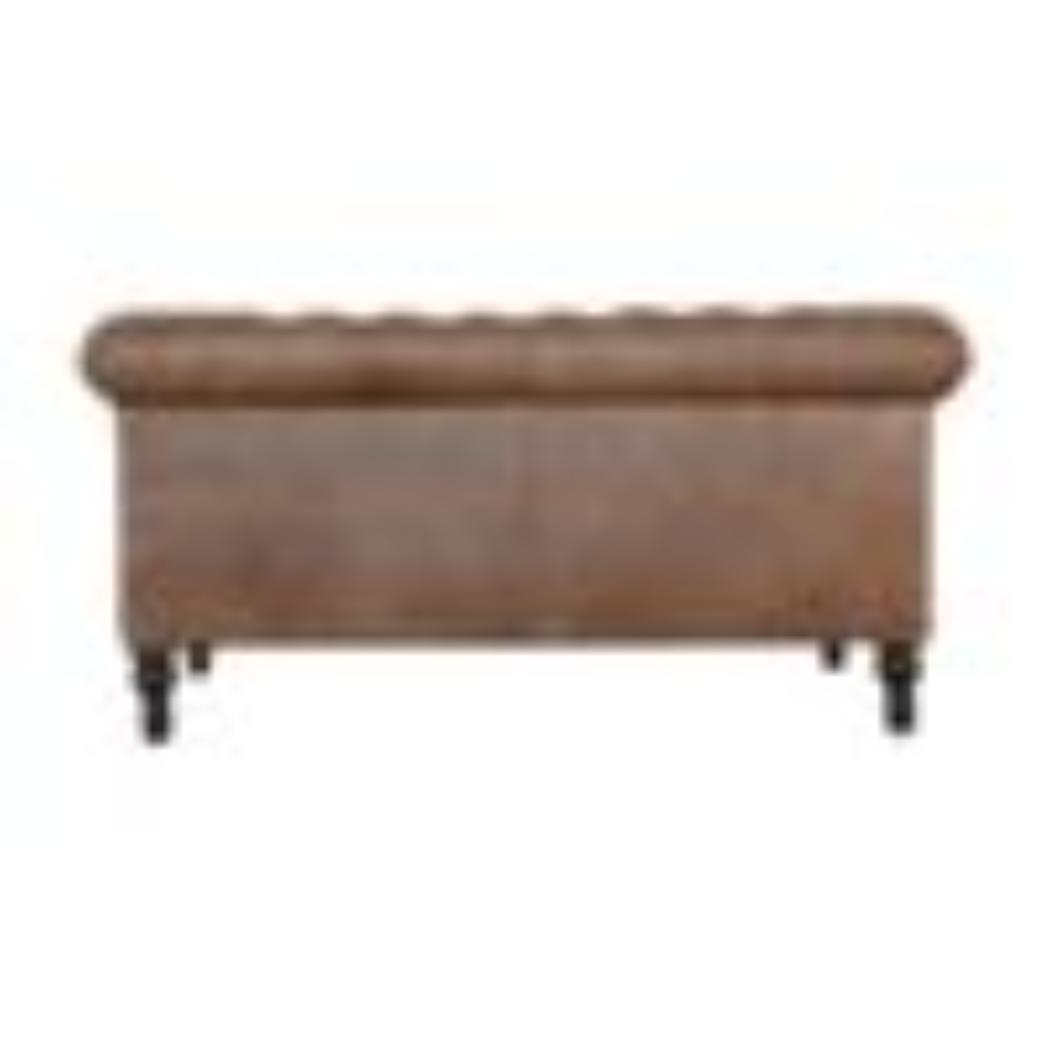 Buffalo Leather Chesterfield Chair | Solid Leather | Deep Button Upholstery | Classic Seating
