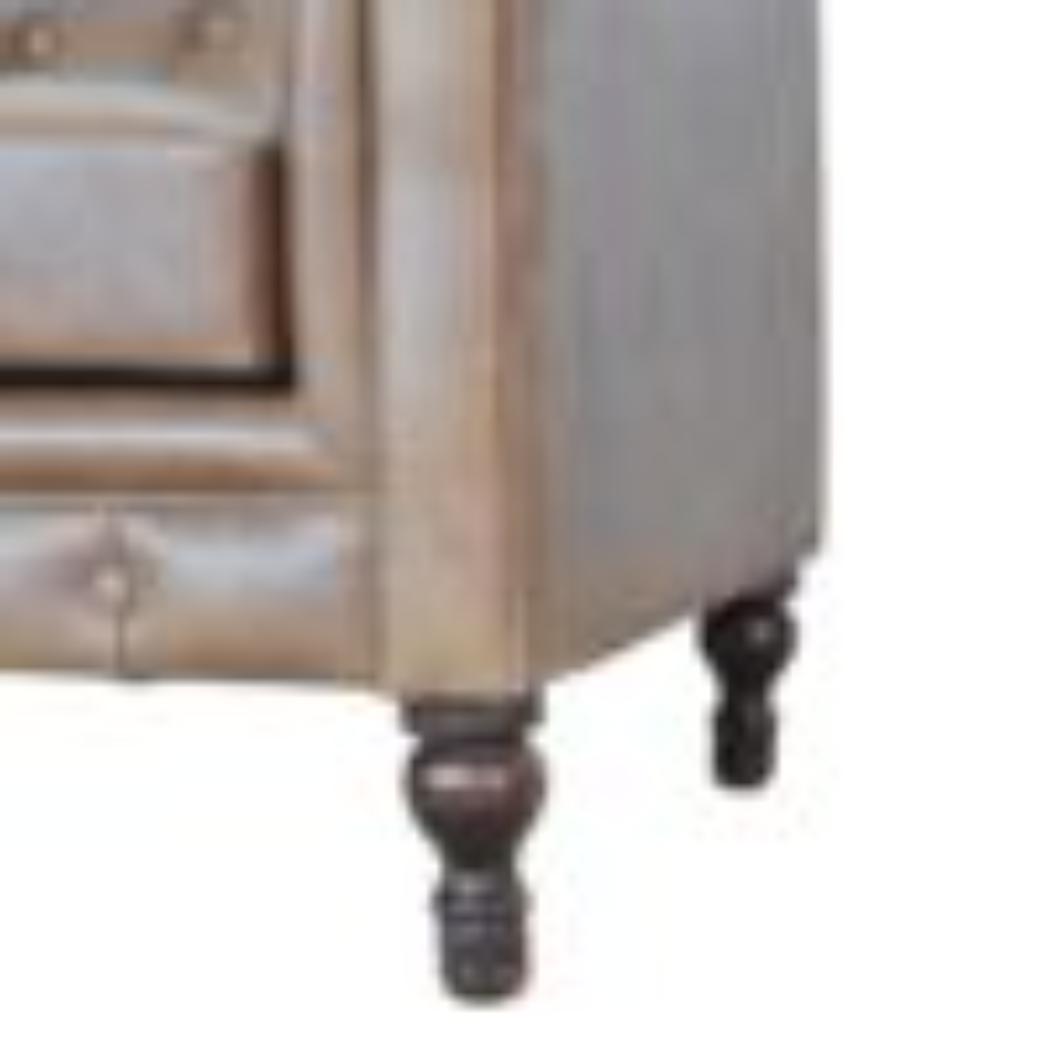 Buffalo Leather Chesterfield Chair | Solid Leather | Deep Button Upholstery | Classic Seating