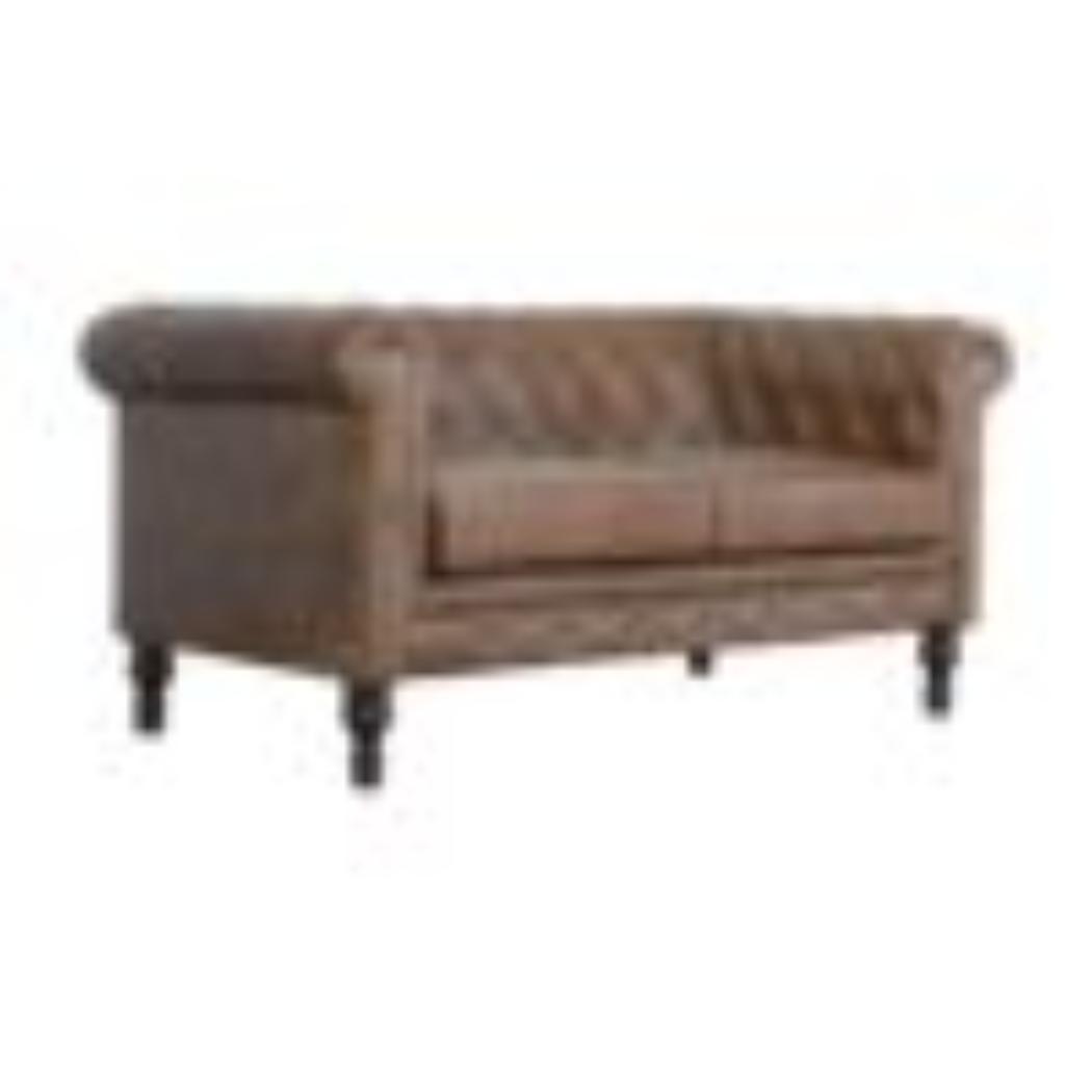 Buffalo Leather Chesterfield Chair | Solid Leather | Deep Button Upholstery | Classic Seating