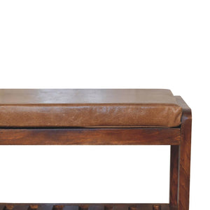 Buffalo Slatted Hallway Bench | Entryway Seating