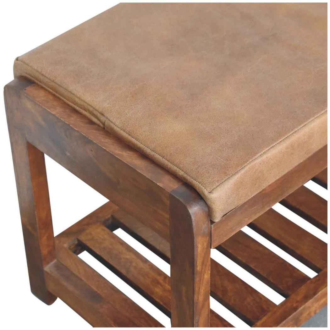 Buffalo Slatted Hallway Bench | Entryway Seating