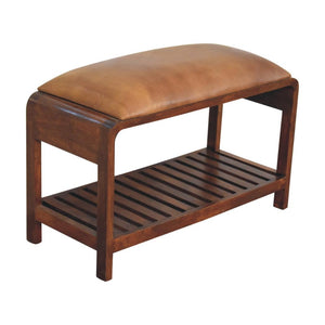 Buffalo Slatted Square Bench | Structured Accent Seating | Textured Design