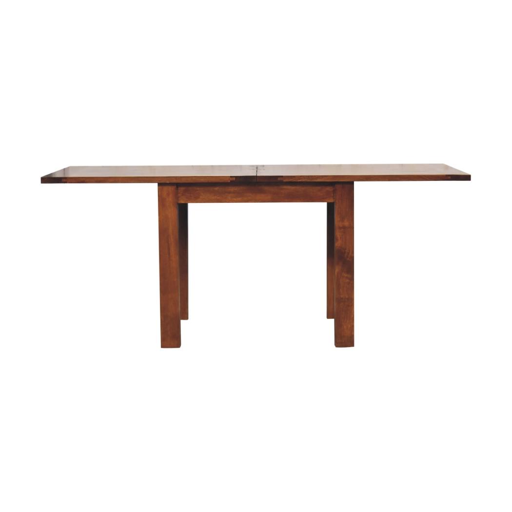 Butterfly Dining Table | Chestnut Finish | Extendable Dining Design