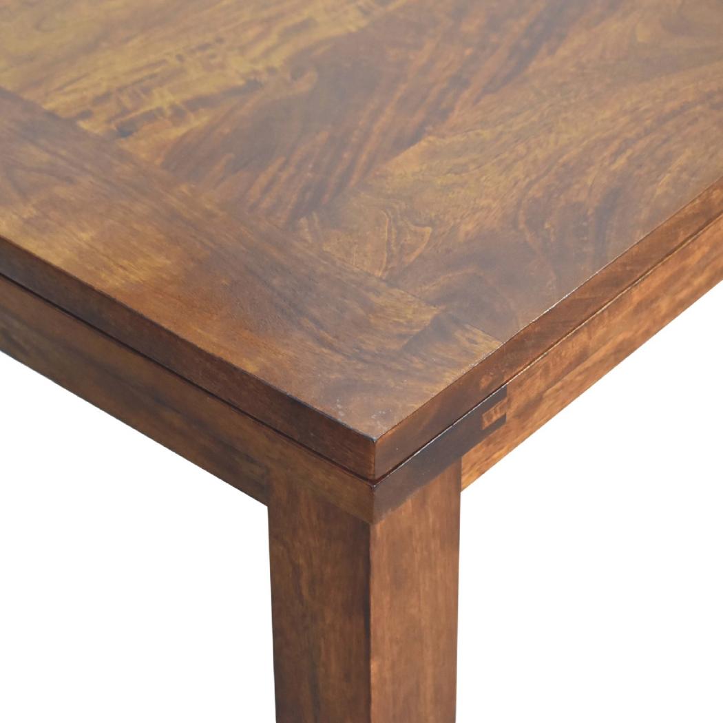 Butterfly Dining Table | Chestnut Finish | Extendable Dining Design