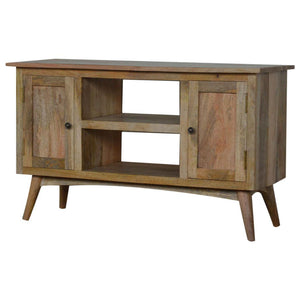 Cabin Media Unit | 2 Cabinets & 2 Drawers | TV Entertainment Storage