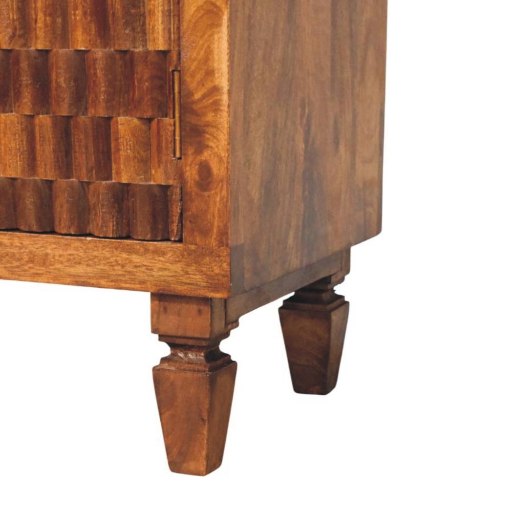 Cadiz Carved Cabinet | Artisan-Inspired Storage Cupboard