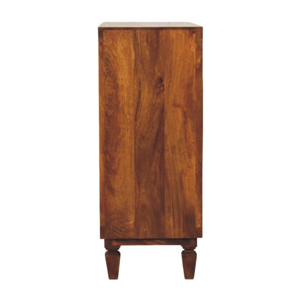 Cadiz Carved Cabinet | Artisan-Inspired Storage Cupboard