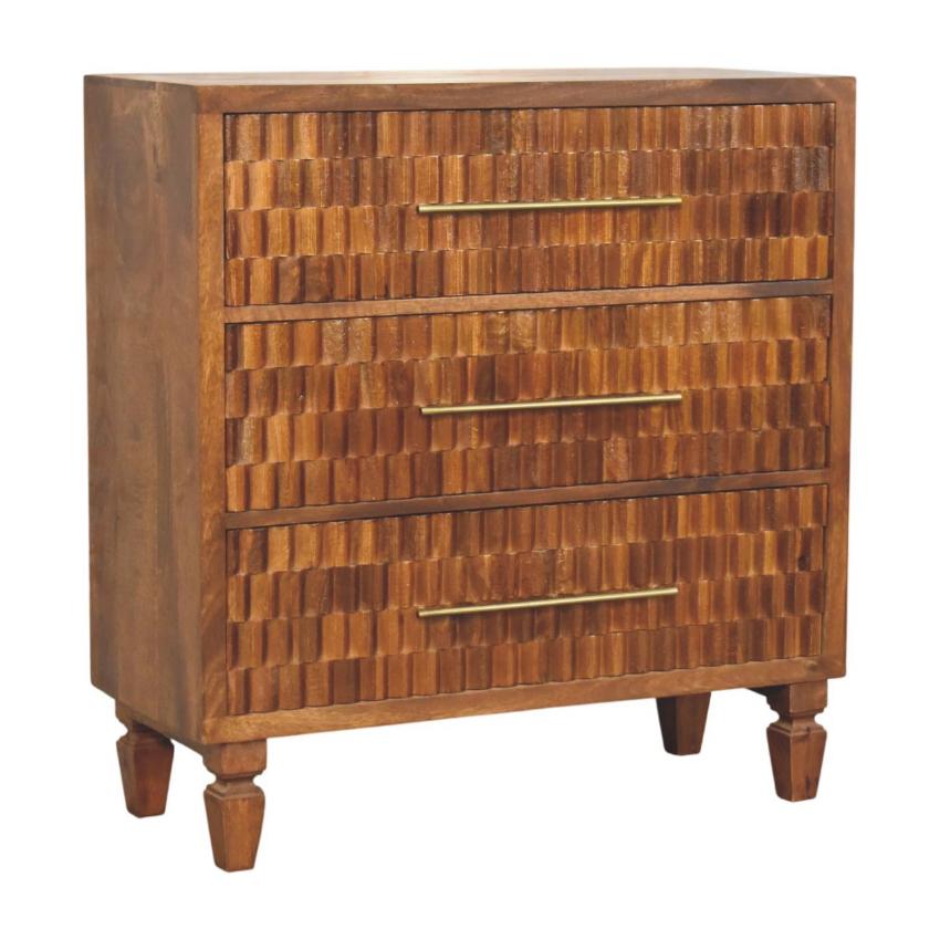 Cadiz Carved Chest | Handcrafted Timber Storage Chest