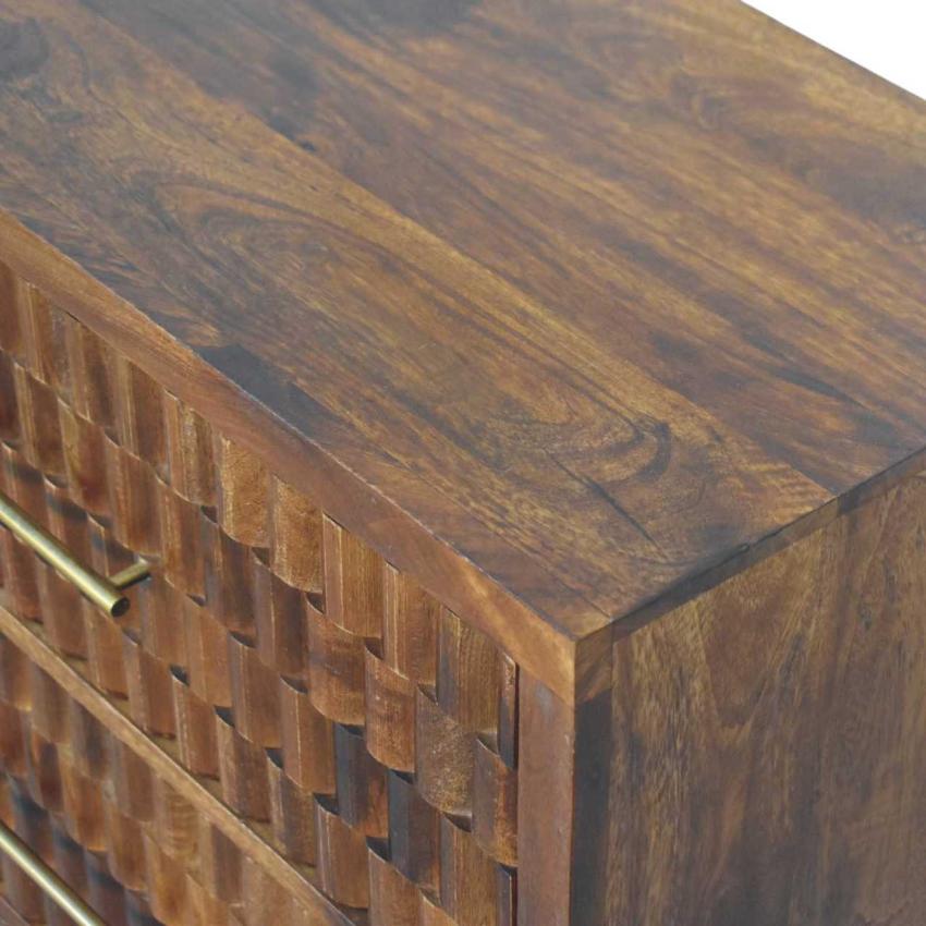 Cadiz Carved Chest | Handcrafted Timber Storage Chest