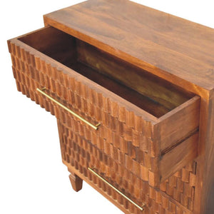 Cadiz Carved Chest | Handcrafted Timber Storage Chest