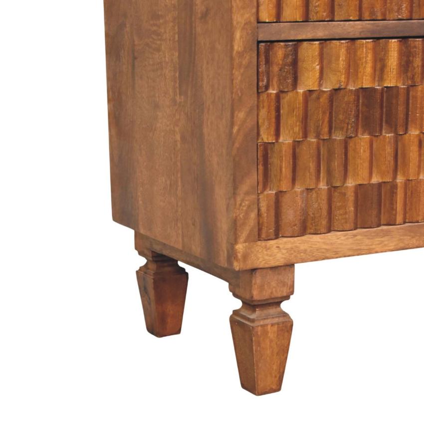 Cadiz Carved Chest | Handcrafted Timber Storage Chest