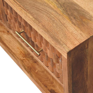 Cadiz Carved Entryway Shoe Cabinet | Carved Detailing | Hallway Storage