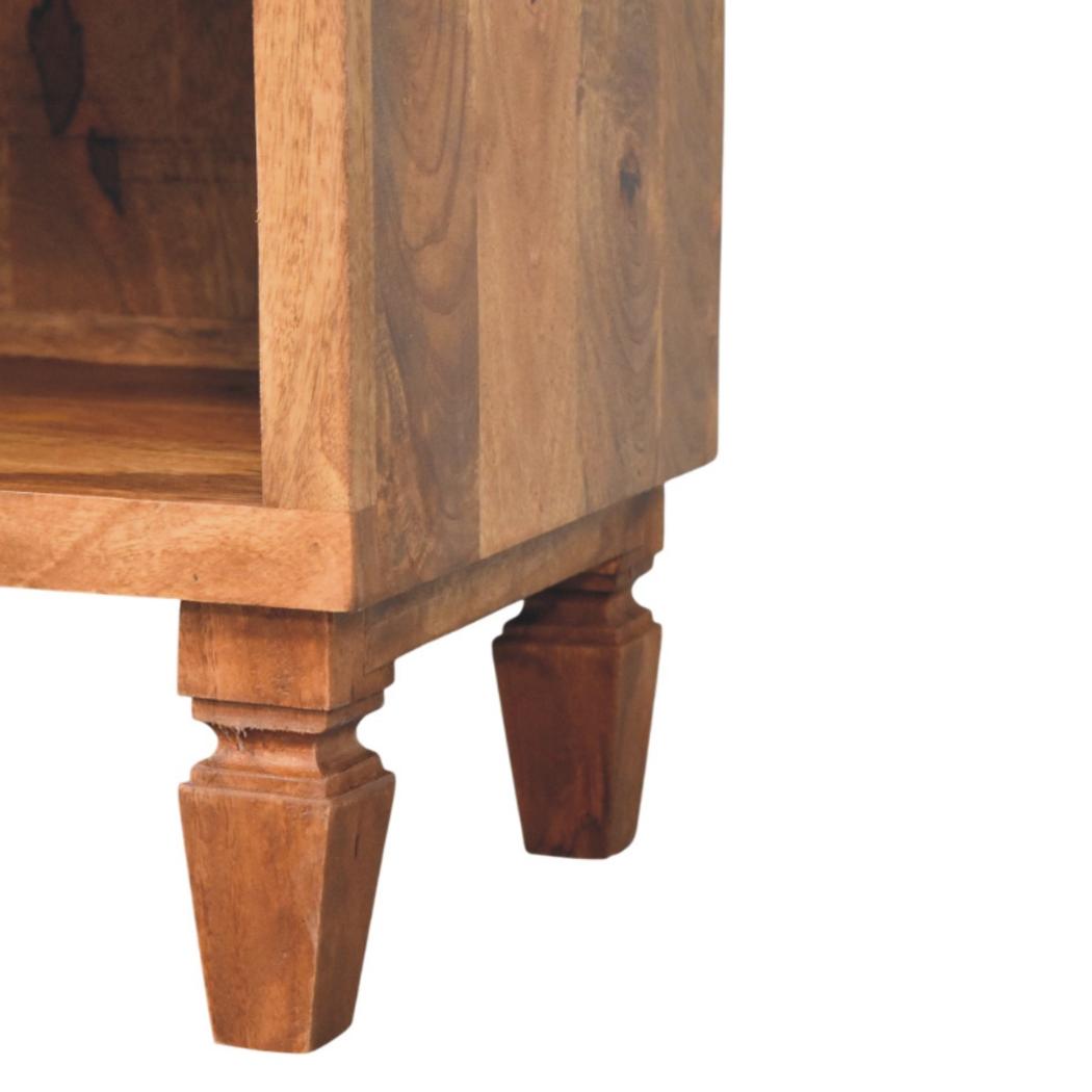 Cadiz Carved Entryway Shoe Cabinet | Carved Detailing | Hallway Storage