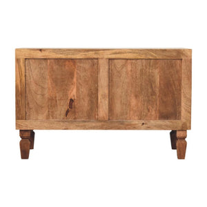 Cadiz Carved Entryway Shoe Cabinet | Carved Detailing | Hallway Storage