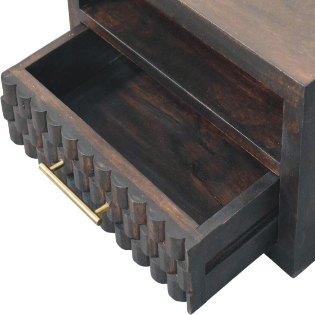 Cadiz Carved Open-Slot Bedside | Carved Detailing | Bedroom Furniture