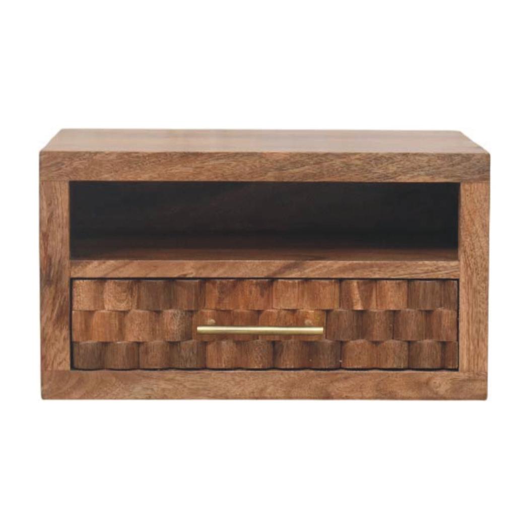 Cadiz Carved Open-Slot Bedside | Carved Detailing | Bedroom Furniture