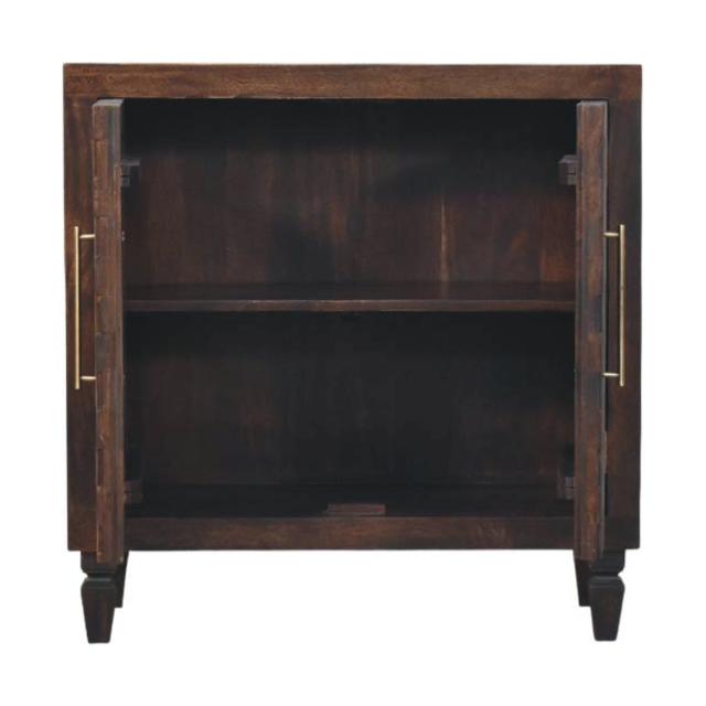 Cadiz Carved Panel Cabinet | Artisan-Style Timber Storage | Decorative Accent Cupboard