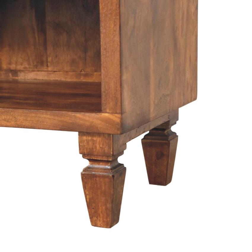 Cadiz Carved Shoe Bench | Timber Entryway Bench
