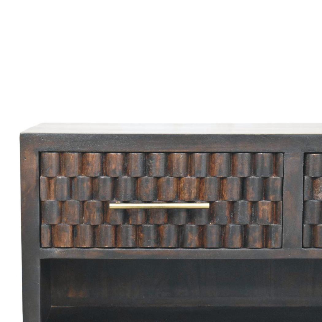 Cadiz Carved Shoe Storage Bench | Carved Detailing | Entryway Seating