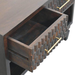 Cadiz Carved Shoe Storage Bench | Carved Detailing | Entryway Seating